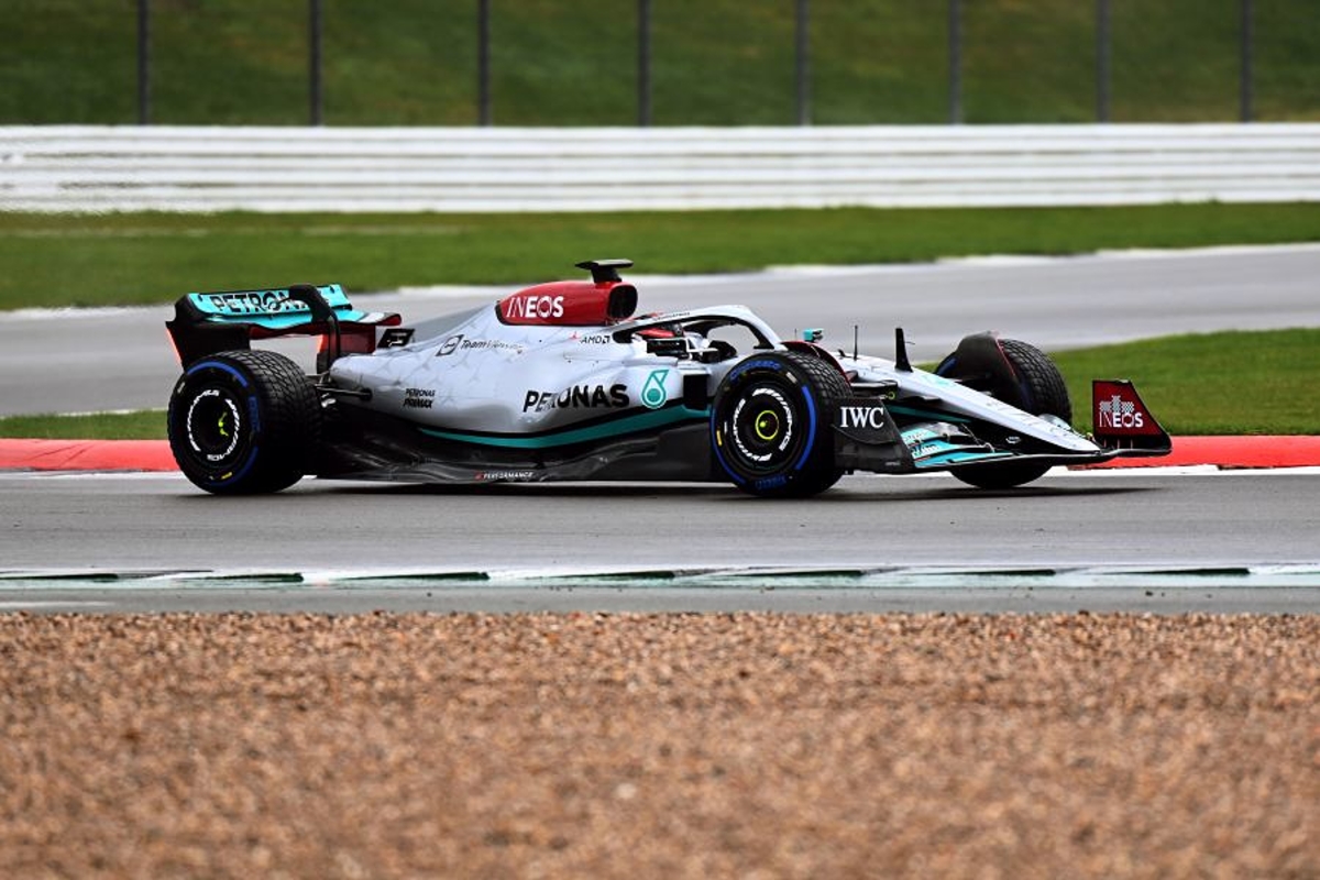 Mercedes W13 in actie op Silverstone: dit zijn alle beelden van de shakedown