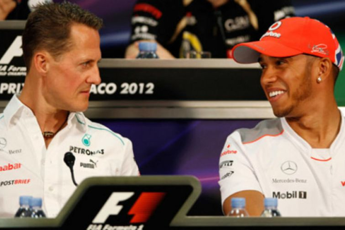 Hamilton shares tribute to Schumacher