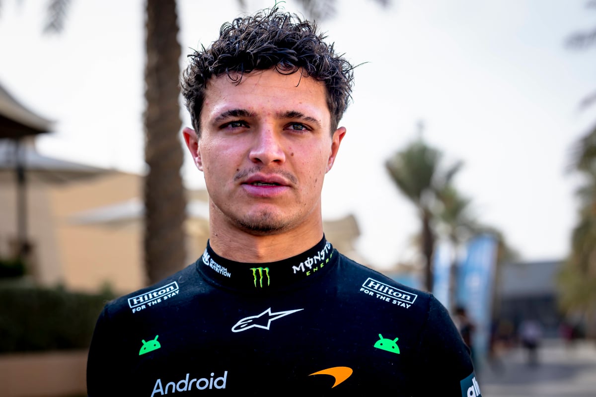 Lando Norris during F1 Testing in Bahrain