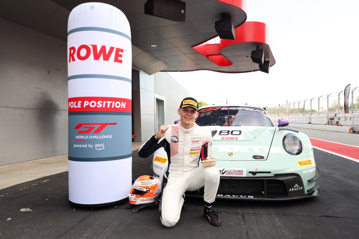 Buus after taking pole for Race 1 at Barcelona-Catalunya