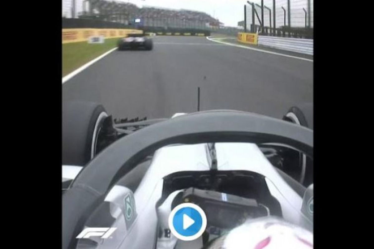 VIDEO: Hamilton's scary moment with Gasly