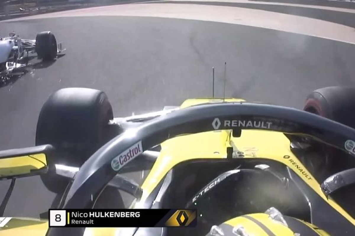 VIDEO: Hulkenberg and Giovinazzi collide in Bahrain practice