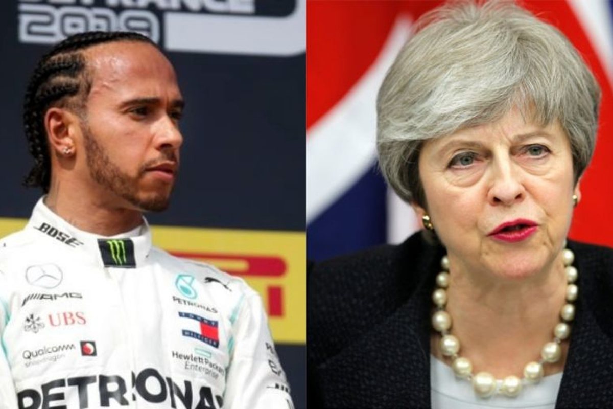 Lewis Hamilton praises Theresa May's 'balls of steel'