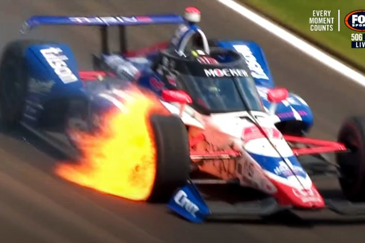Brake master cylinder failure to blame for dramatic Indy 500 tyre fire