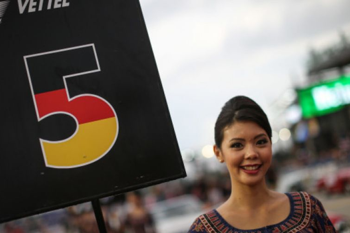 Ook Grid Girls aanwezig bij Grand Prix van Singapore