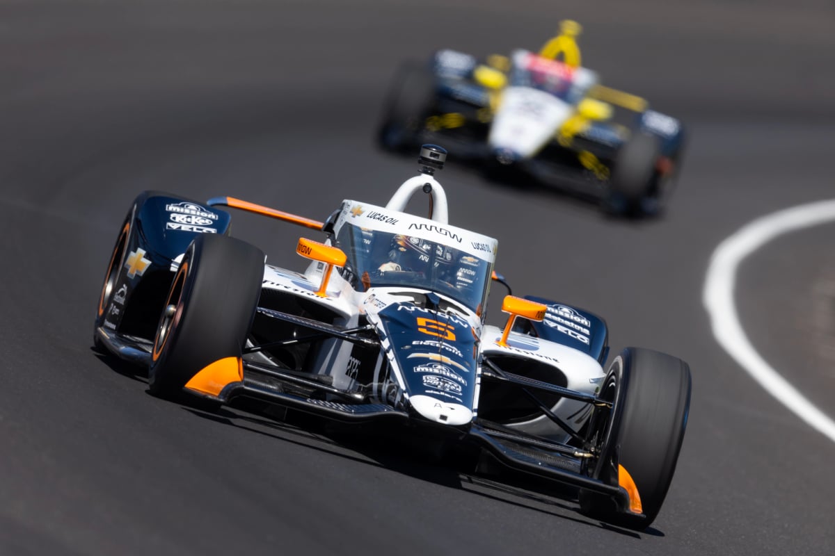 An image of IndyCar driver Pato OWard at Indy 500 Carb Day