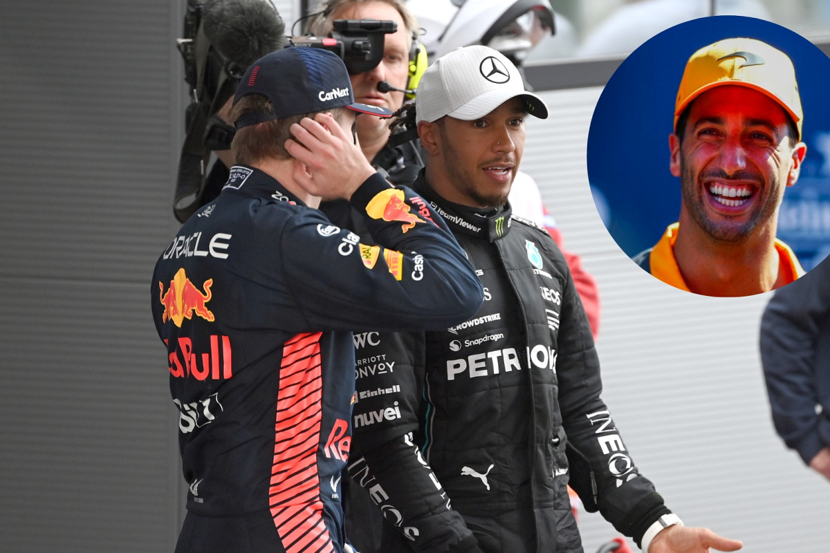 Ricciardo analyseert gesprek Hamilton en Verstappen: "Hij probeerde informatie te krijgen"