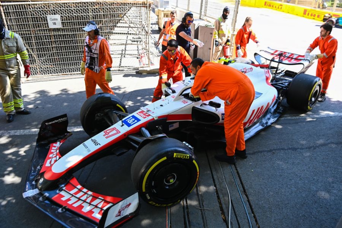 Mick Schumacher water leak caused by vigorous bouncing