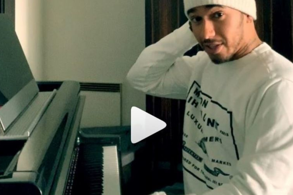 VIDEO: Lewis Hamilton is awesome at playing piano too