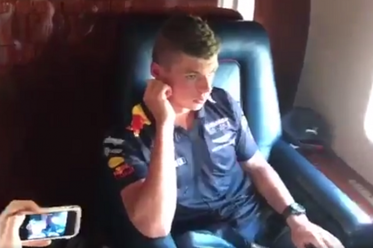 VIDEO: Live beelden vanuit het vliegtuig van Max Verstappen