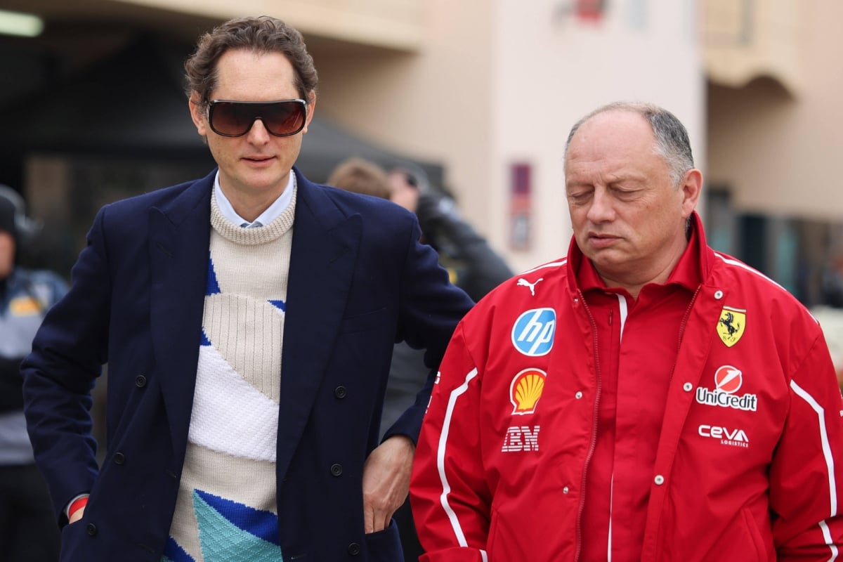 John Elkann, Fred Vasseur, Ferrari, 2025