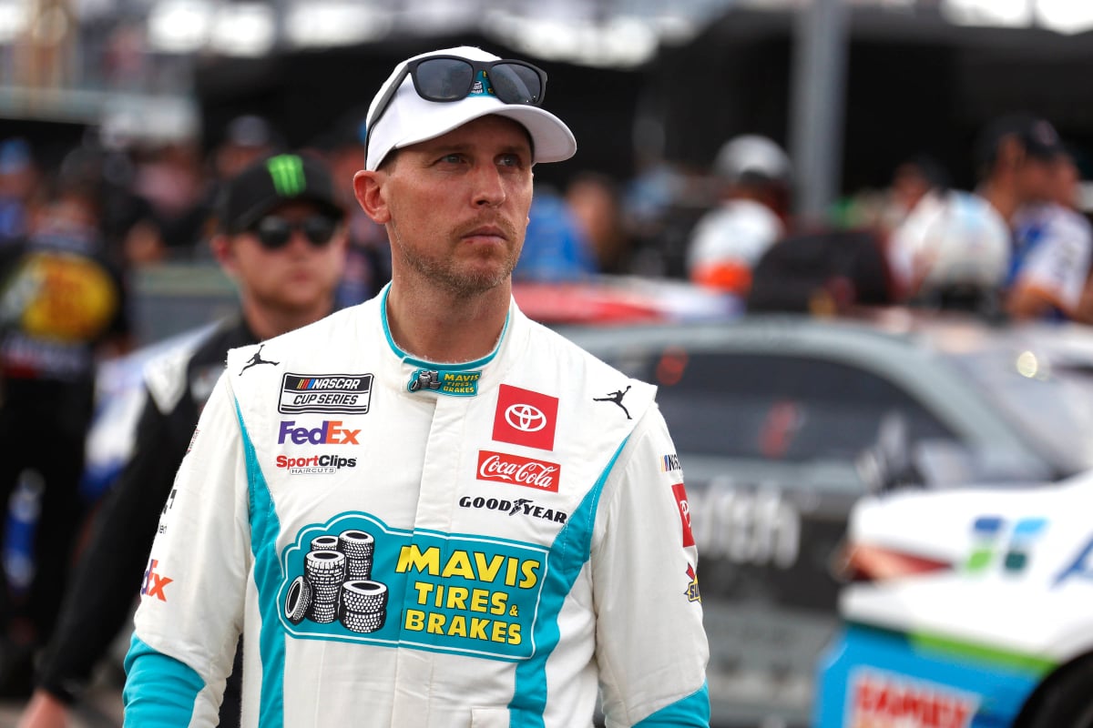 A generic image of NASCAR driver Denny Hamlin