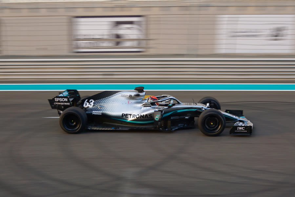 First look at Mercedes F1 car on 18-inch tyres