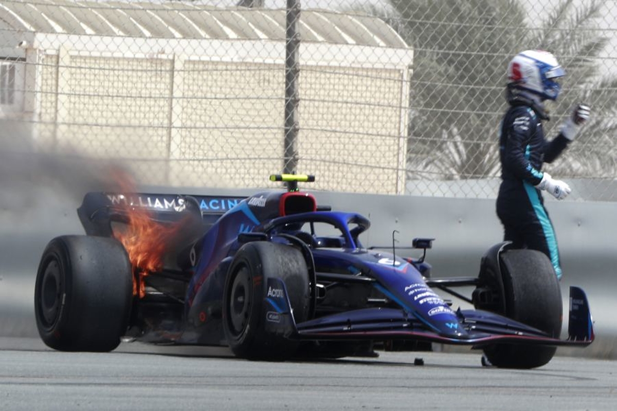 Williams forced to call it a day after Latifi fire