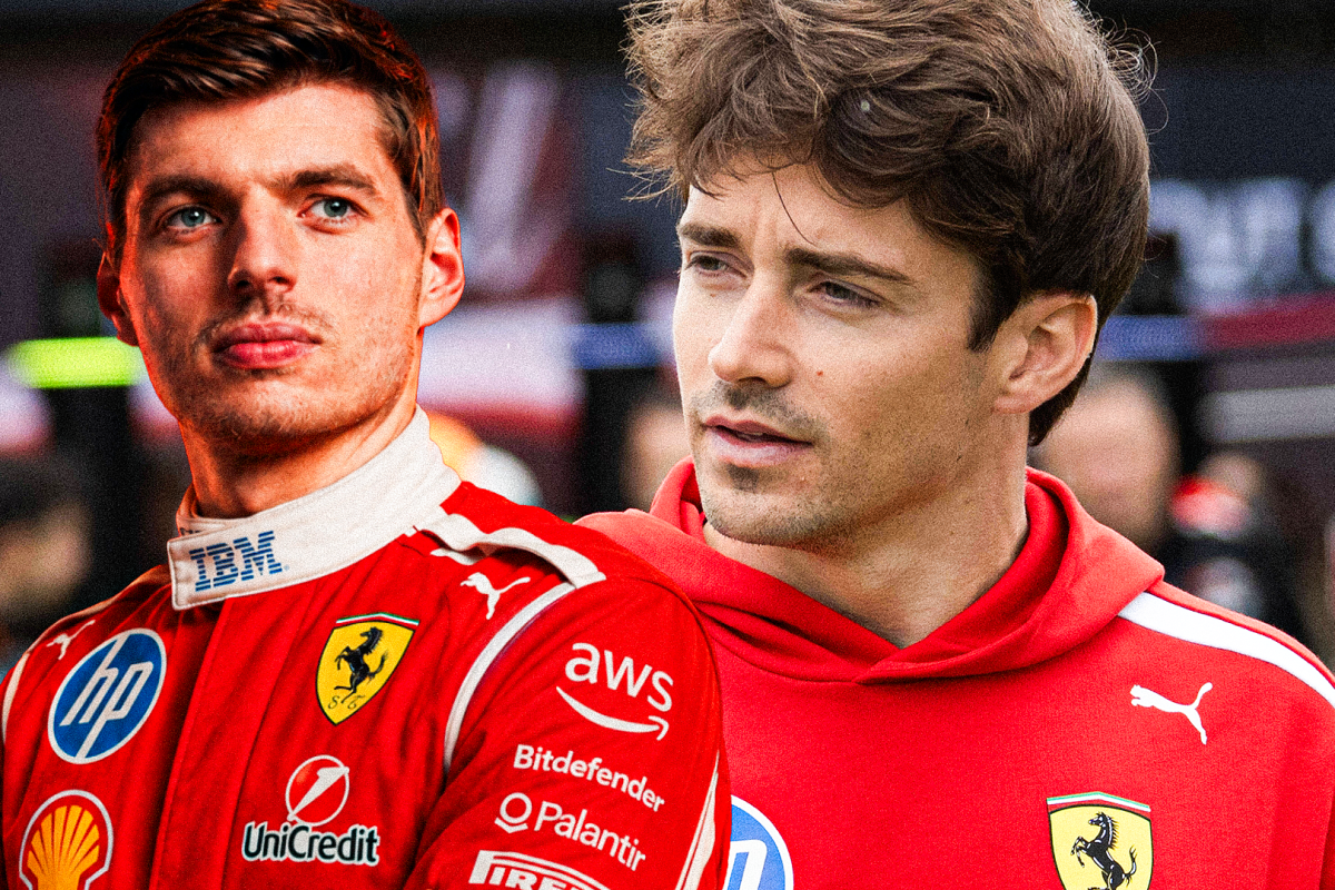 Verstappen, Leclerc, socials