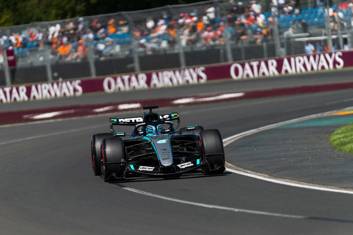 Russell during FP2 in Melbourne