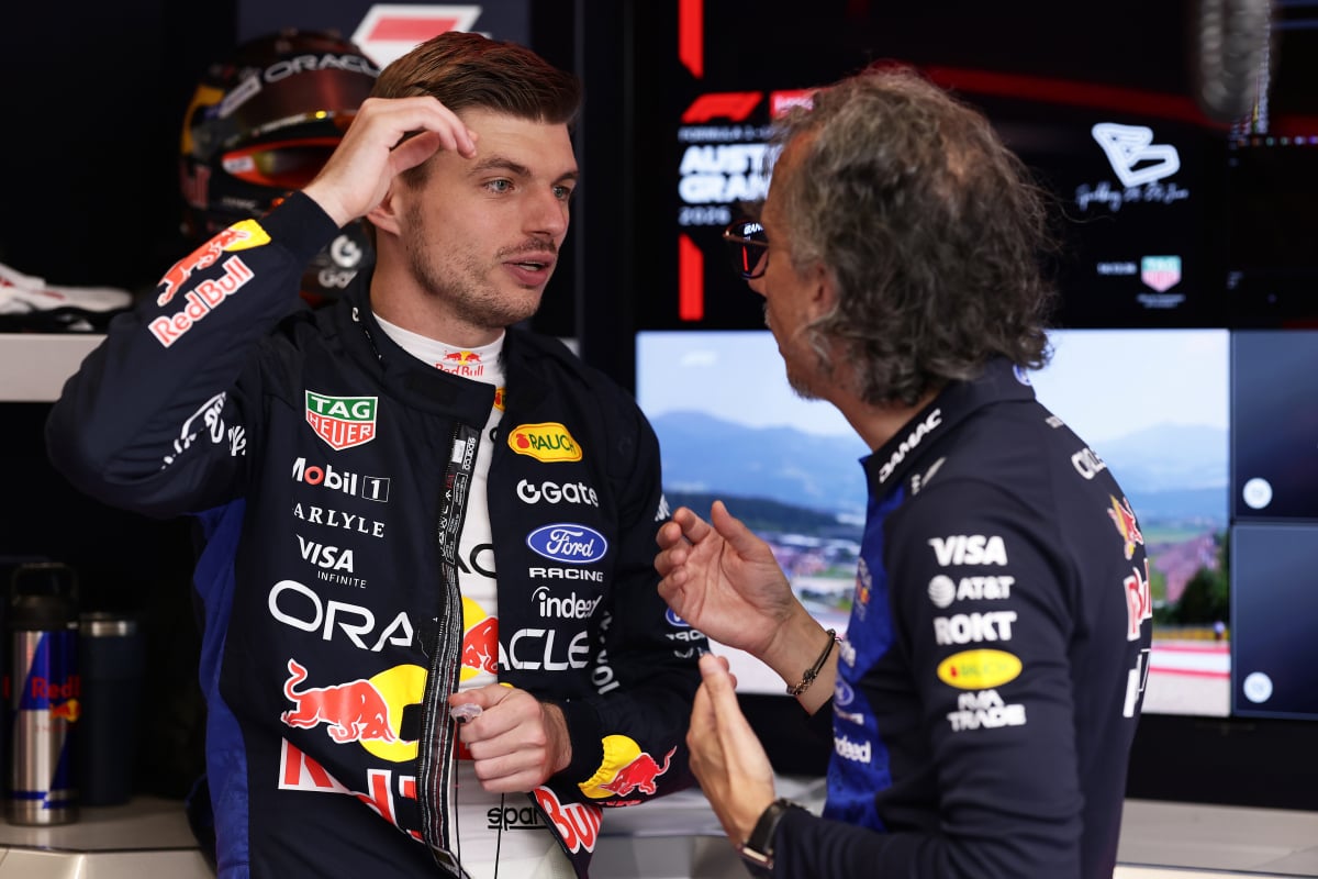 Verstappen and Mekies at Red Bull