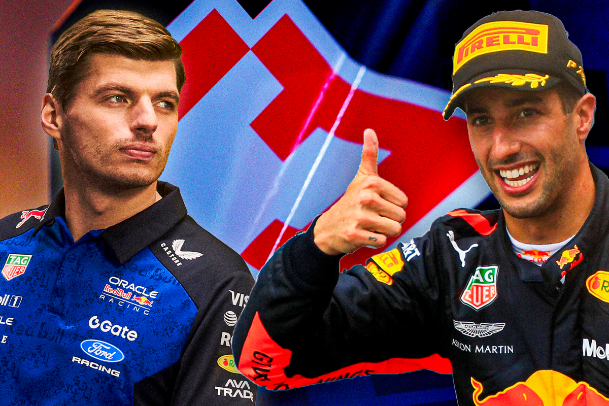 Verstappen, Ricciardo, socials