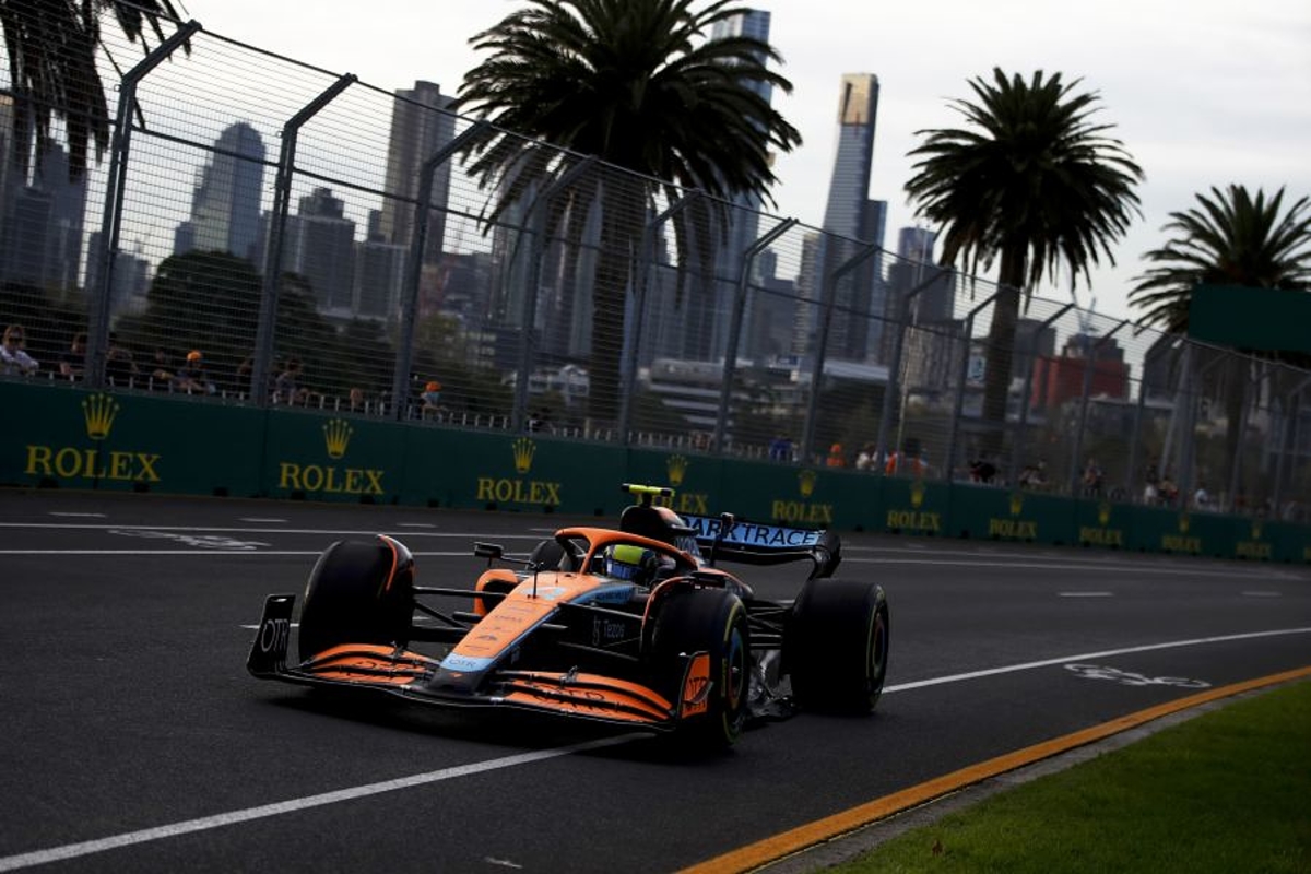 Lando Norris, el más rápido en la FP3; Checo, tercero