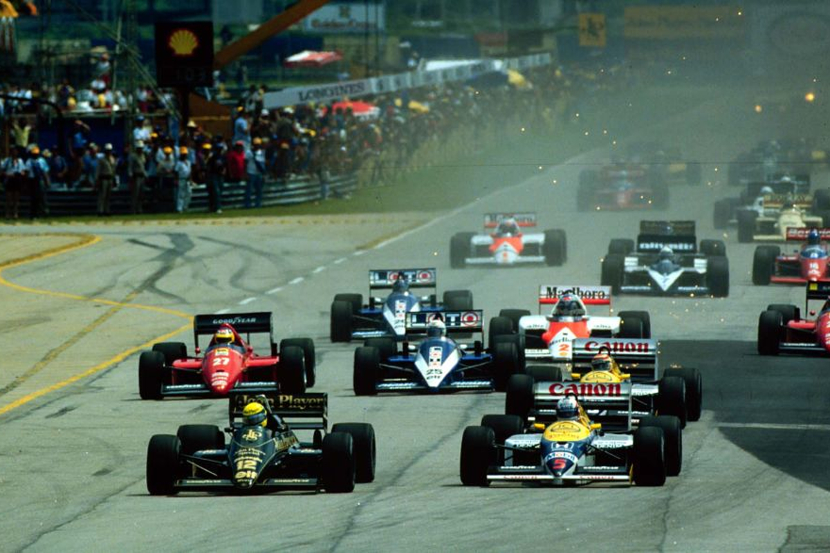WATCH: Ayrton Senna battles with Nigel Mansell at Brazil Grand Prix