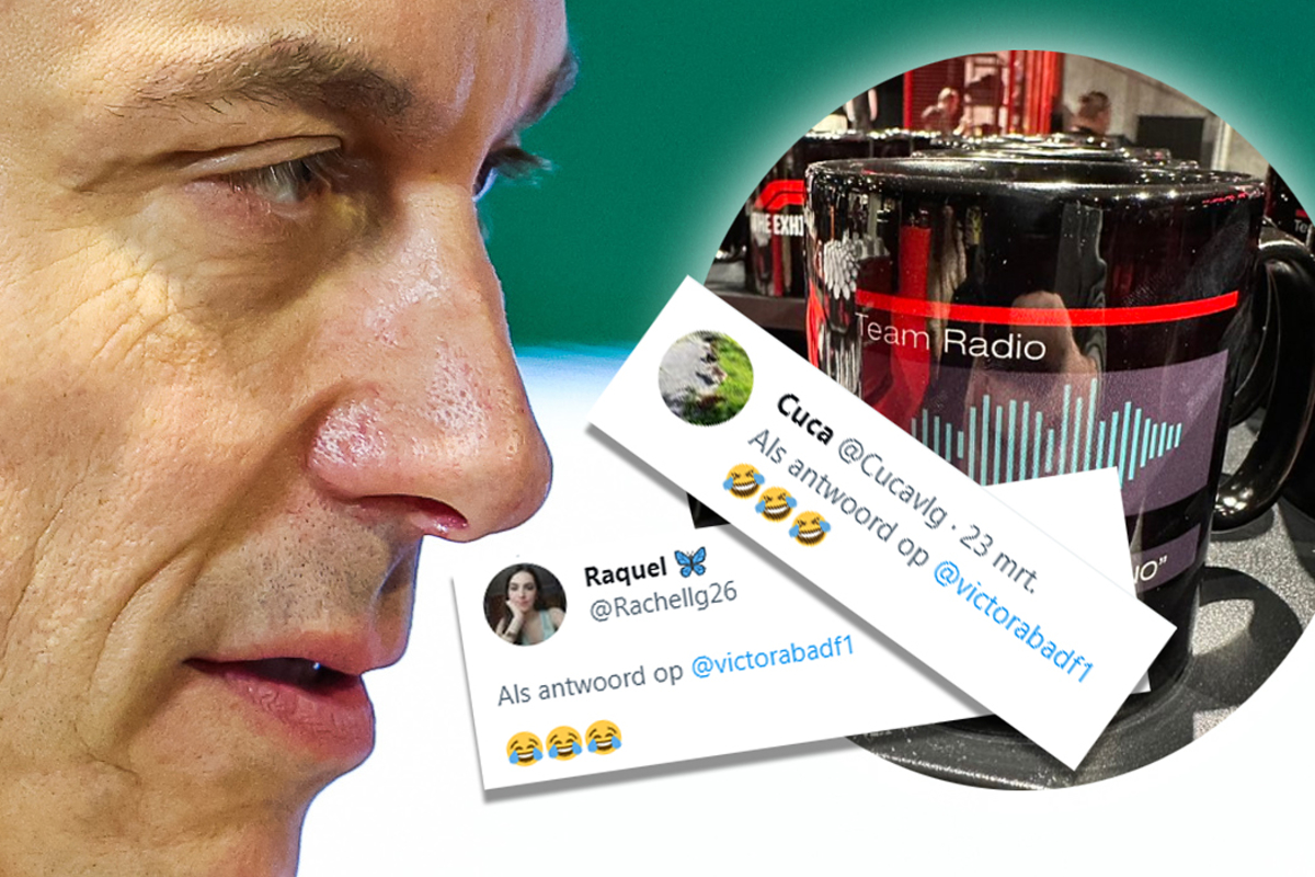 F1-mok met "No, Michael, No!"-radiobericht van Wolff gaat viraal op social media