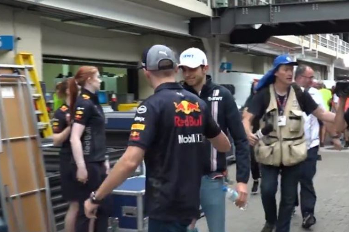 VIDEO: Verstappen and Ocon shake hands