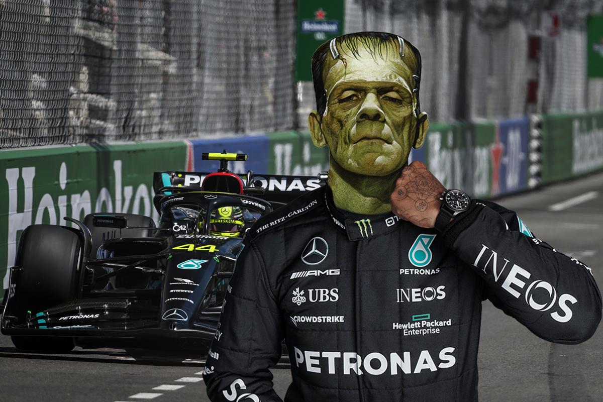 "Lewis Hamilton y George Russell conducen un coche Frankenstein"