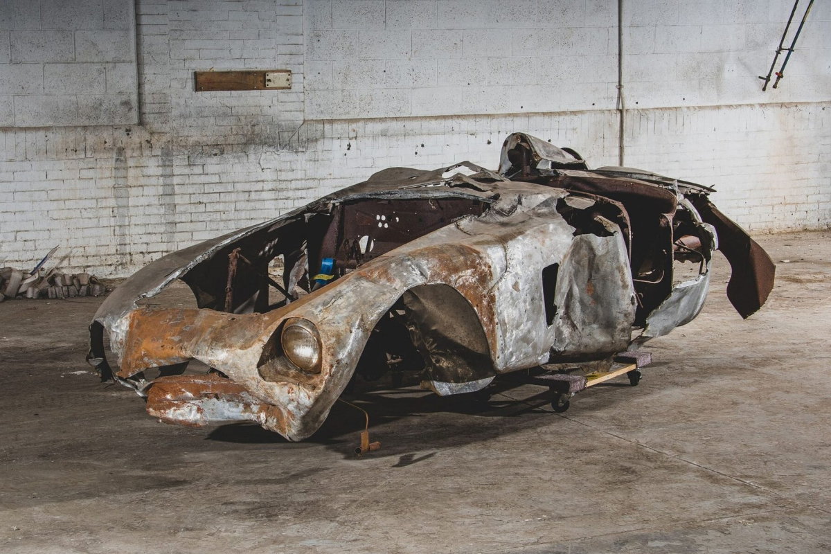 Burnt-out Ferrari driven by their 'first racing driver' sells for $2MILLION