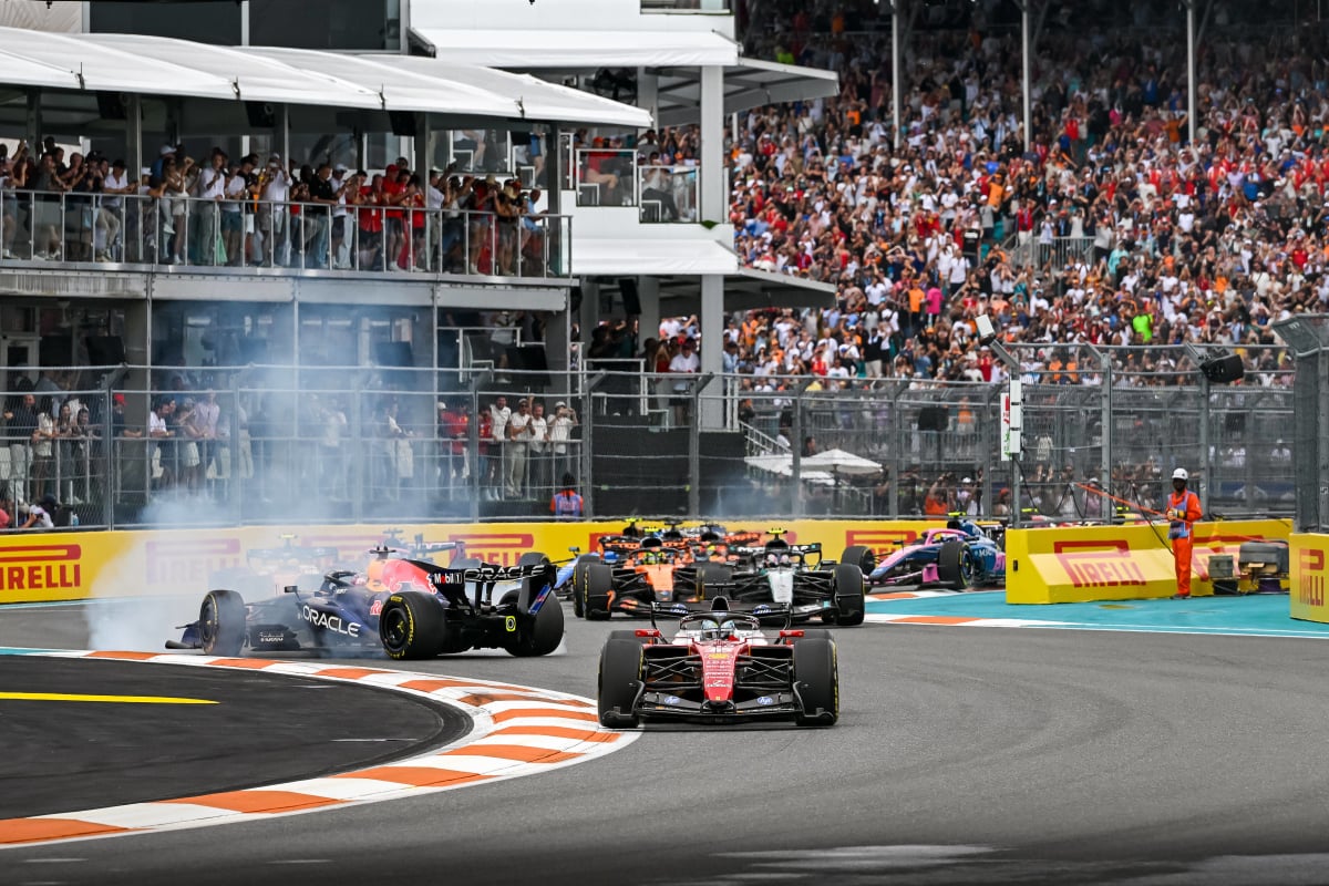 Verstappen spins in Miami
