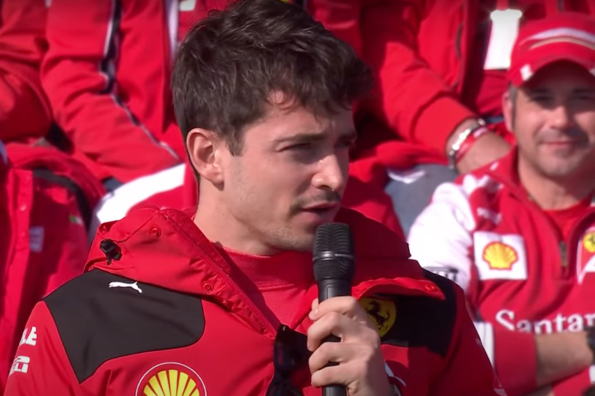 Leclerc: "Tener nuevas llantas nos ayudará para mañana para estar en mejor dirección"