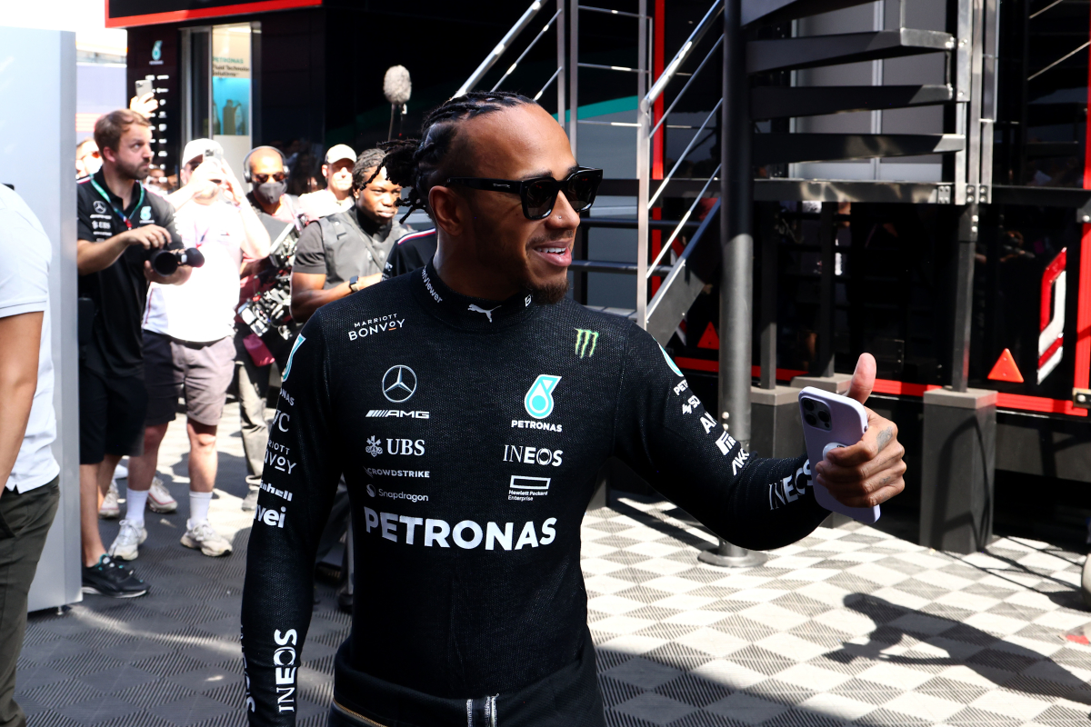Hamilton moonlights in brand new Mercedes role