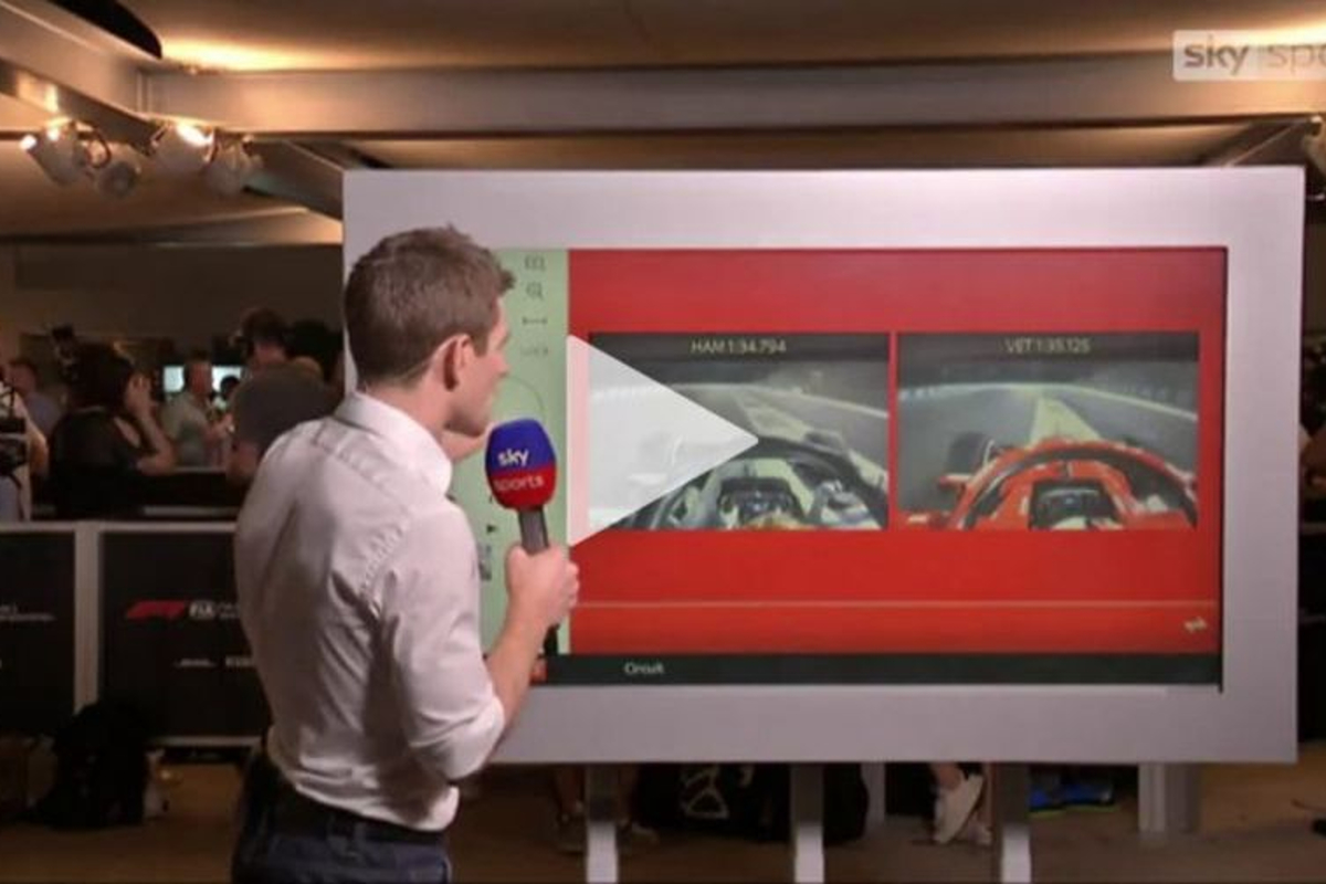 VIDEO: Hamilton and Vettel's qualifying laps compared