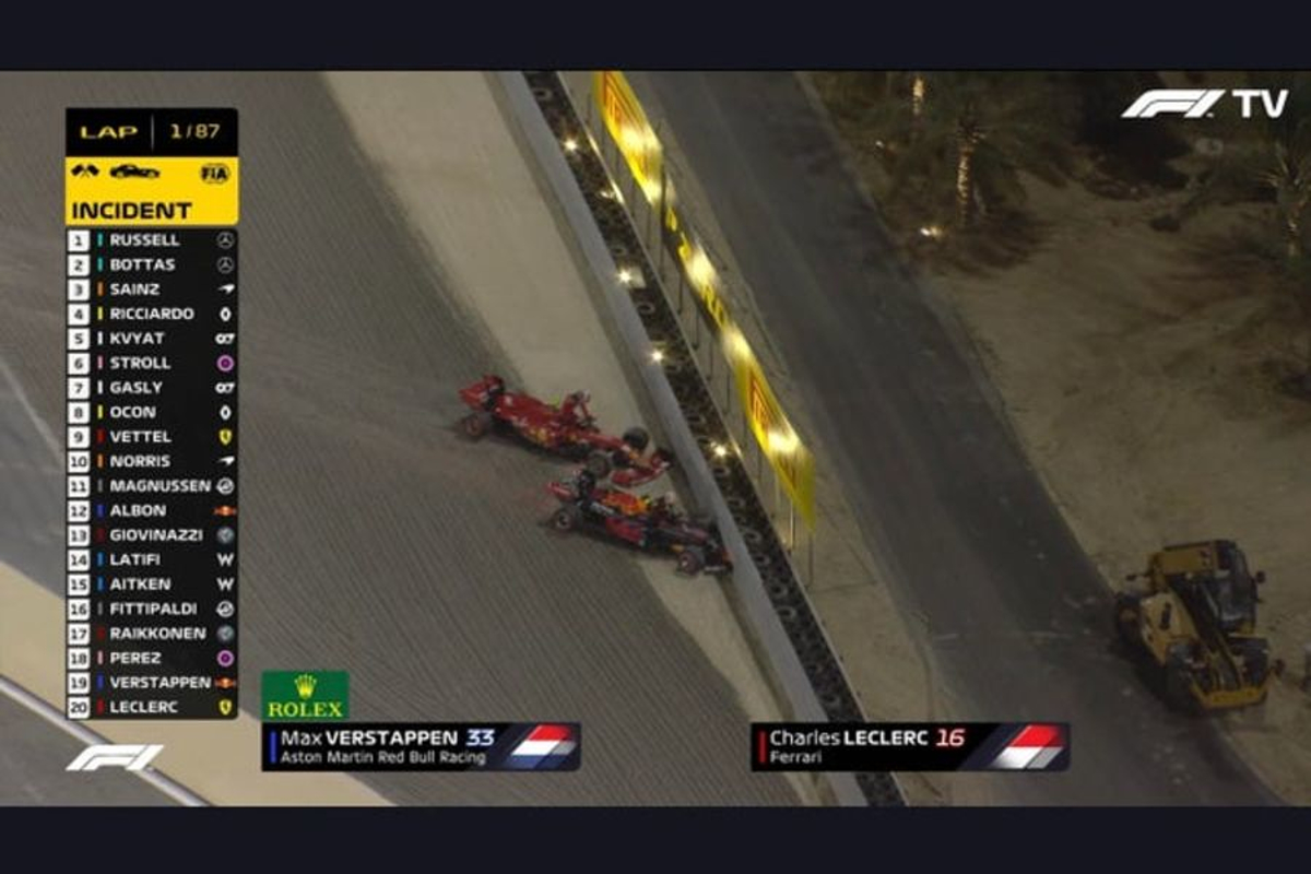 Verstappen and Leclerc strike disaster on lap one in Sakhir GP