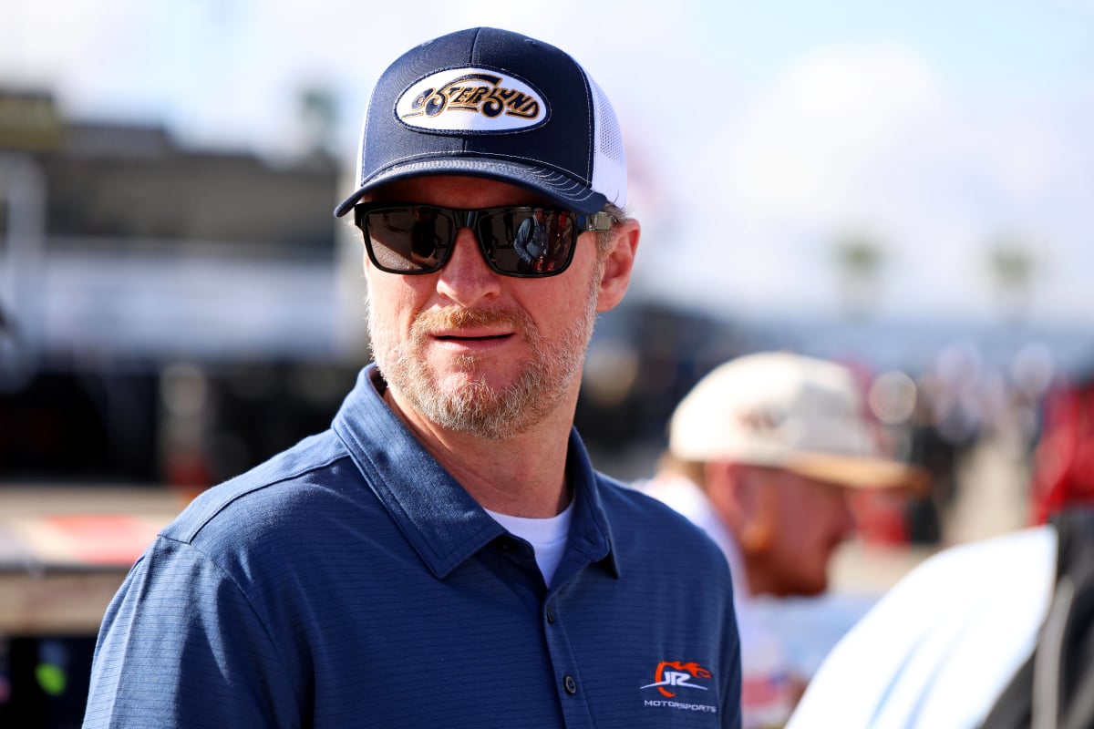 An image of former NASCAR driver Dale Earnhardt Jr