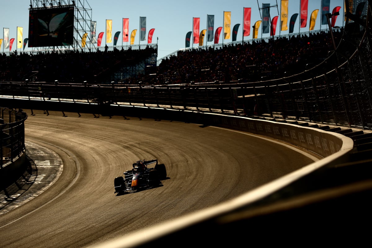 Verstappen during FP2 at the Madring