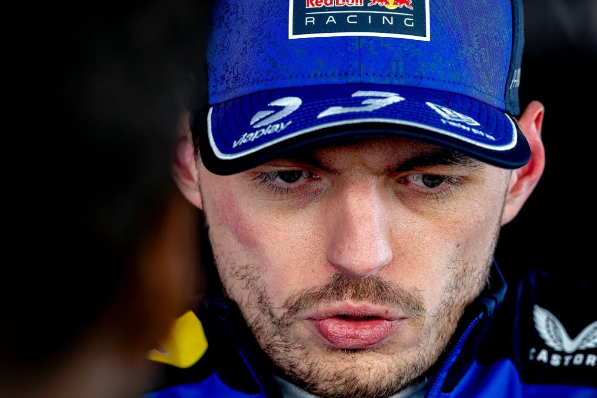 Max Verstappen frowning at the Japanese Grand Prix