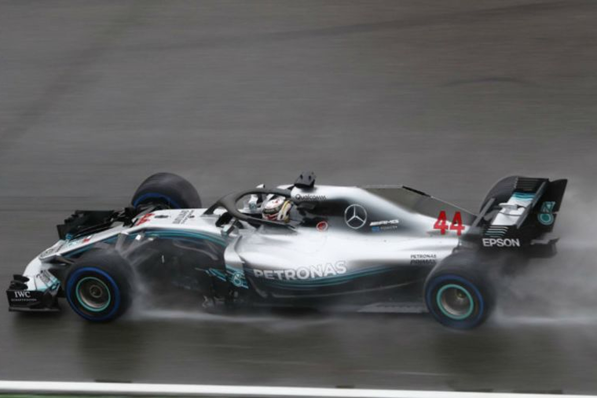 Hamilton sails to pole in sodden Budapest qualifying