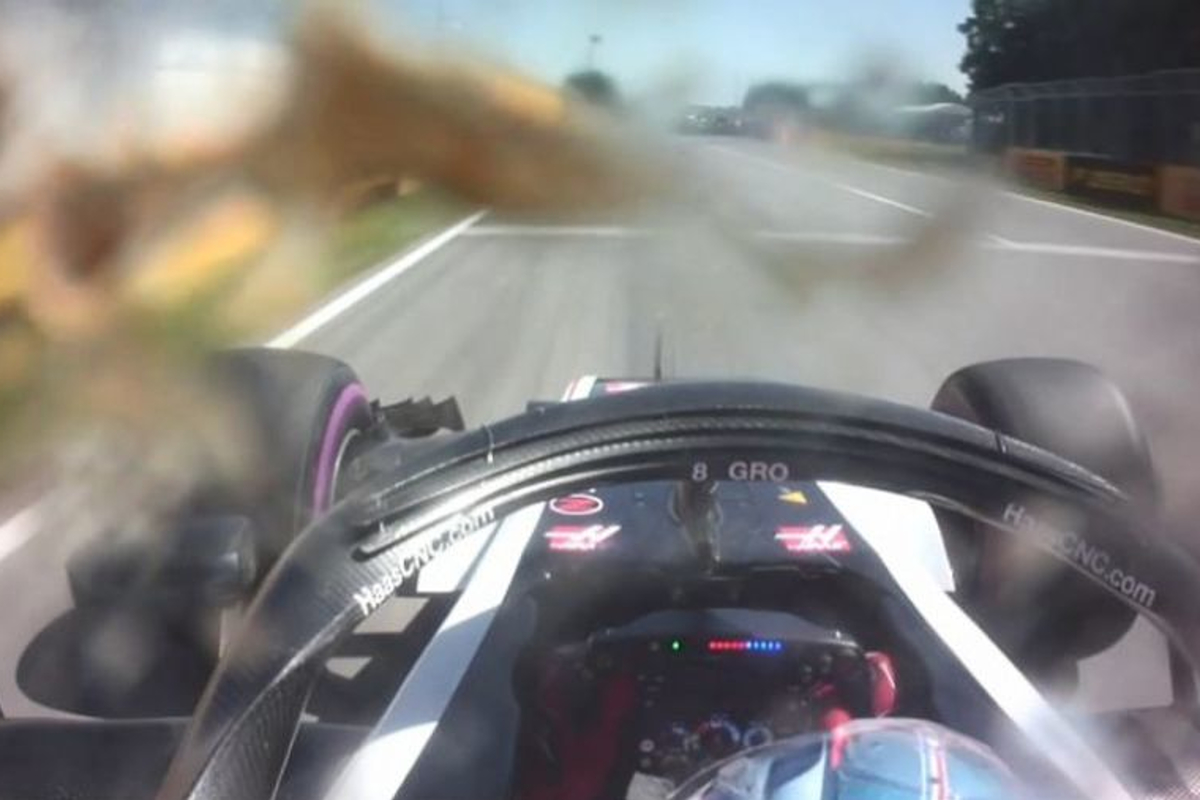 VIDEO: Grosjean's roadkill moment in Montreal