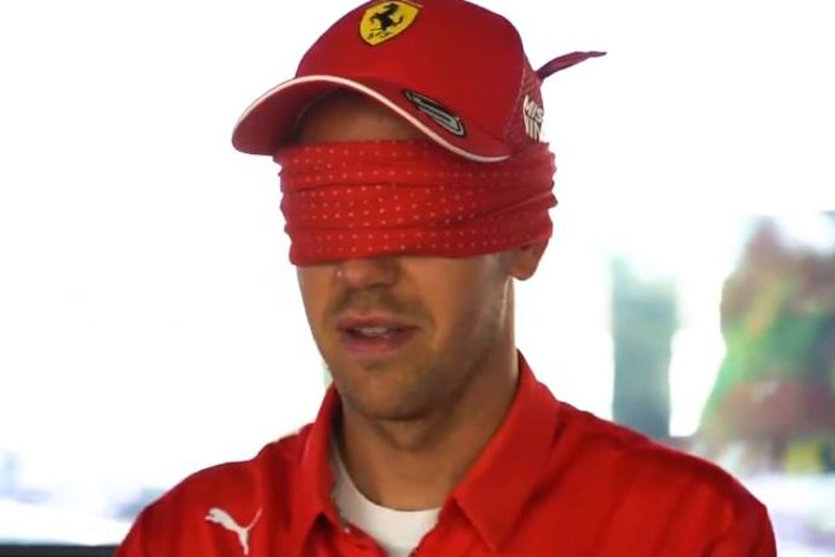 VIDEO: Vettel, Leclerc attempt a blindfolded lap of Barcelona!