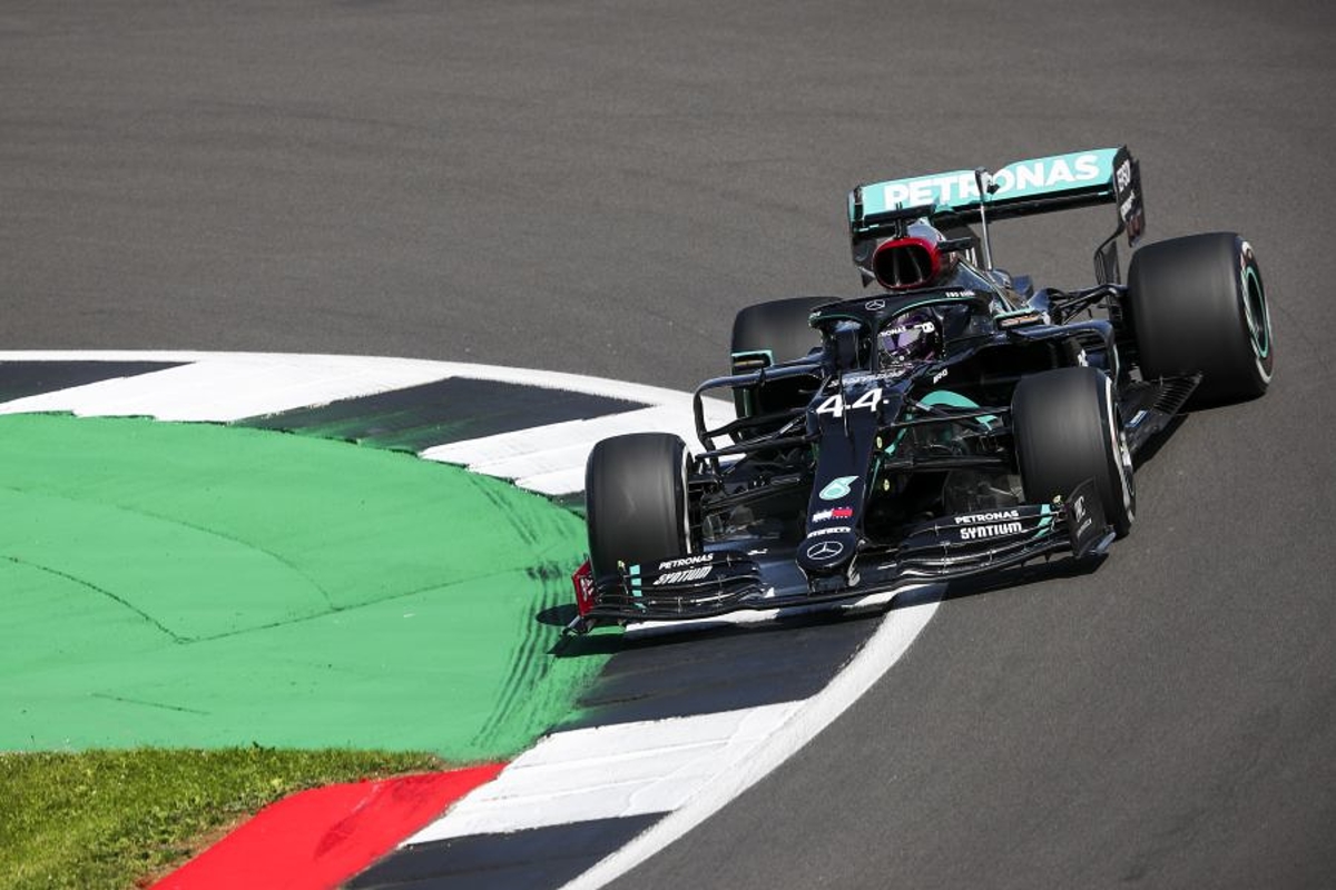 Hamilton struggles with Mercedes balance at scorching, windy Silverstone