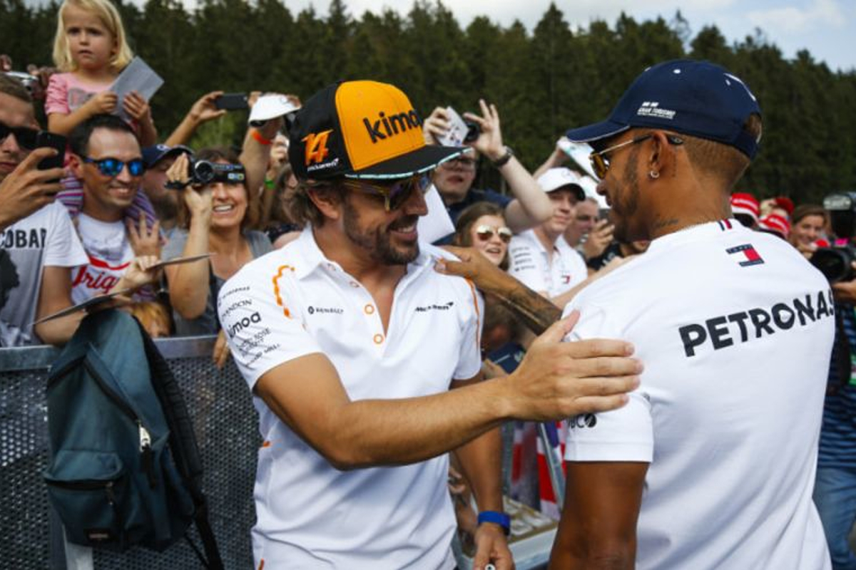 Alonso 'the greatest', says Hamilton