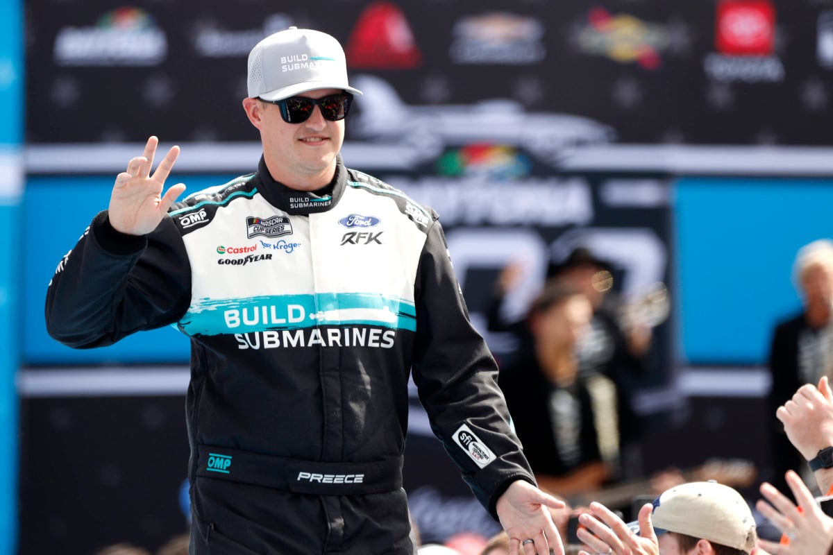 NASCAR Cup Series driver Ryan Preece at the 2025 Daytona 500