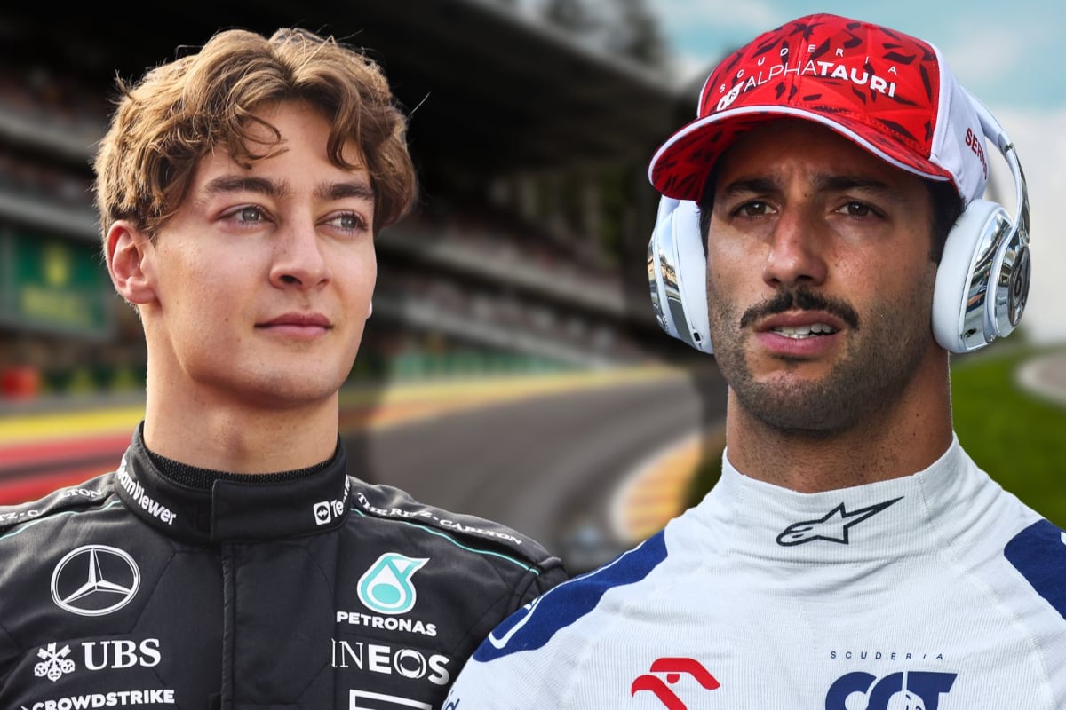George Russell, Daniel Ricciardo, 2024, Social