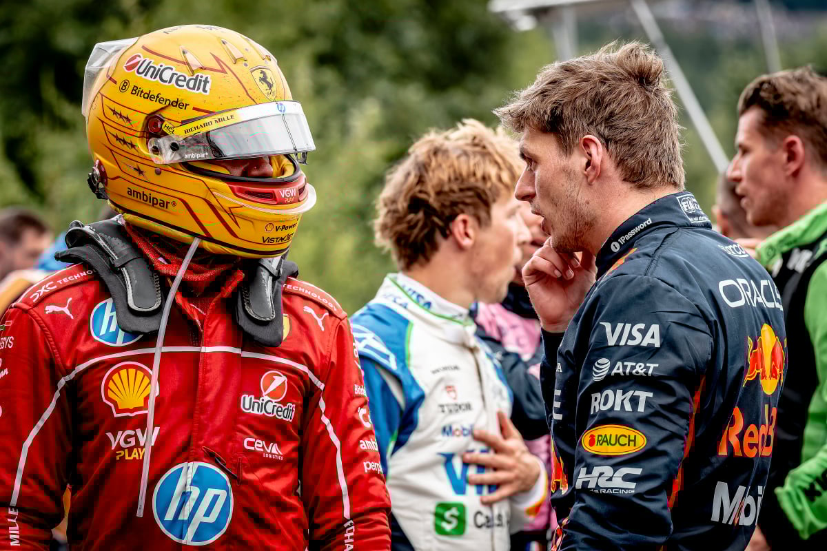 Lewis Hamilton and Max Verstappen