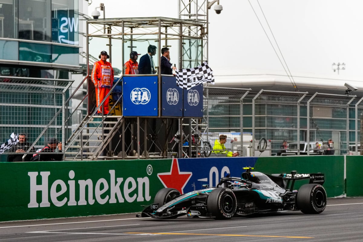 Antonelli winning in Shanghai