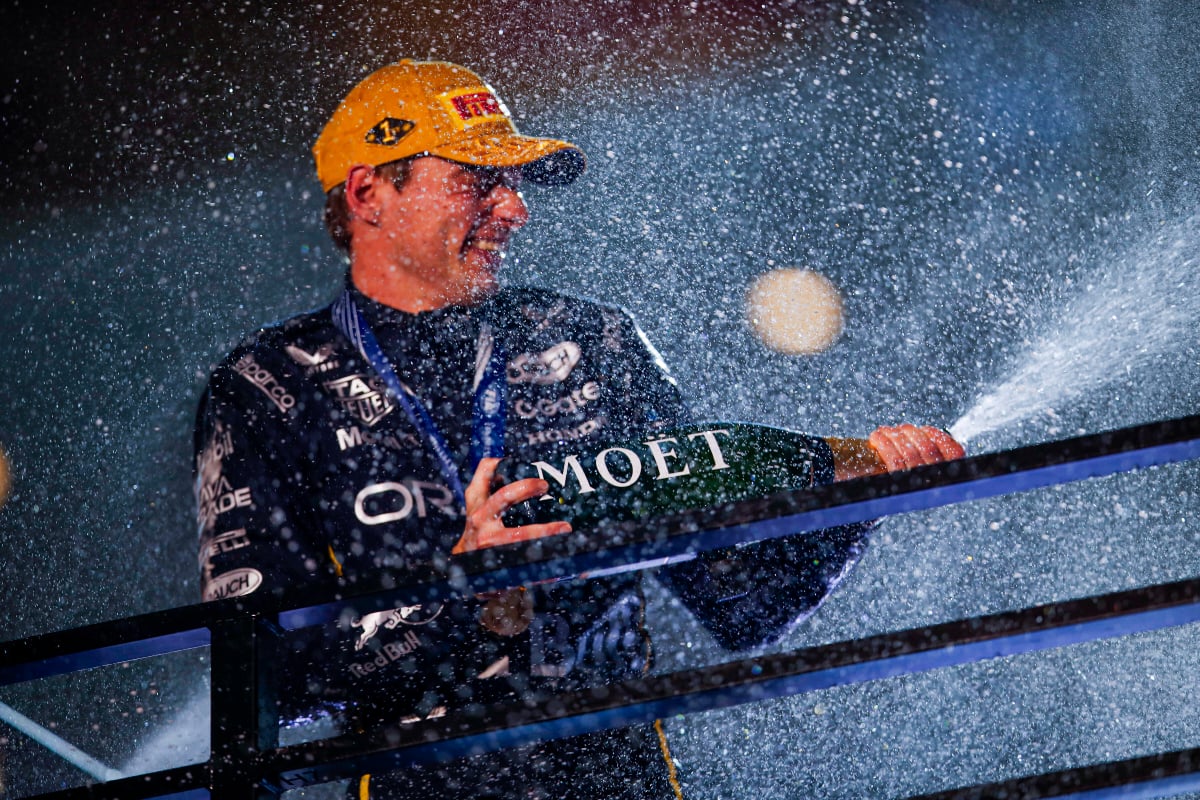 Max Verstappen after his win in Vegas