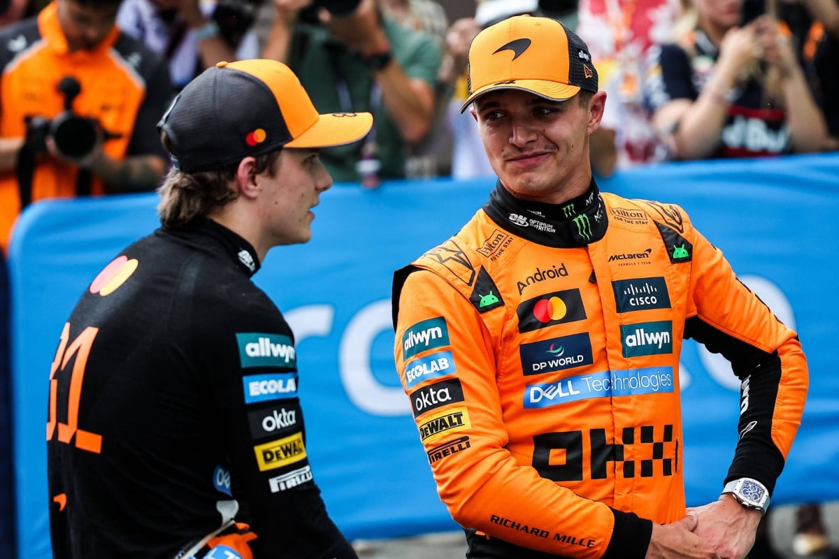 Oscar Piastri, Lando Norris, McLaren, Spanish GP, 2025