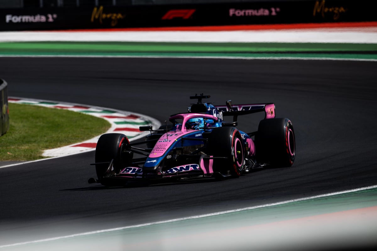 Gasly during practice at Monza