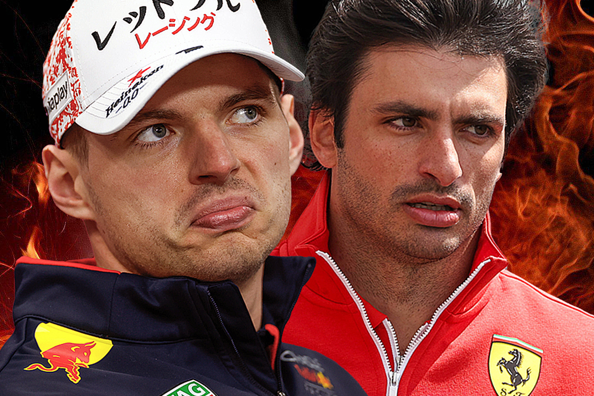 Verstappen snapt dat Ferrari Hamilton verkiest boven Sainz: "Is een inkoppertje"