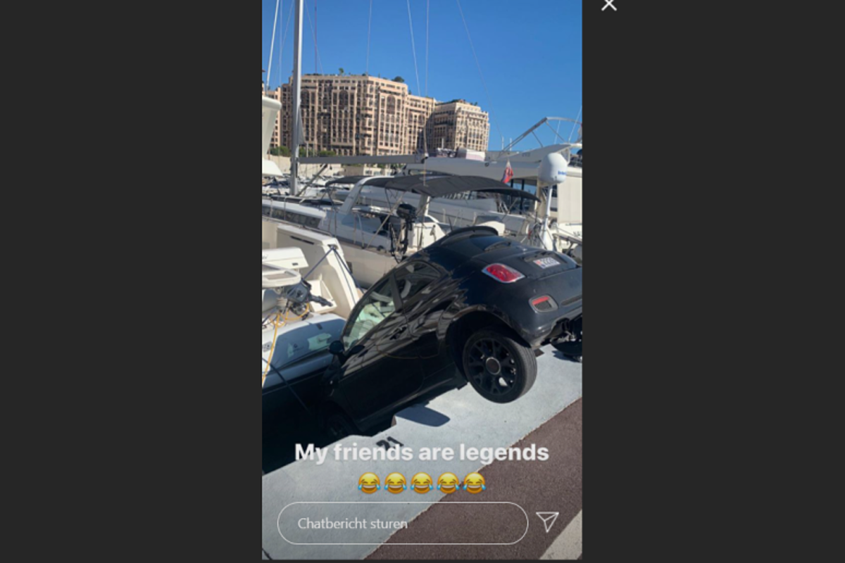 HAHA! Vrienden Charles Leclerc hebben probleempje met de auto in Monaco
